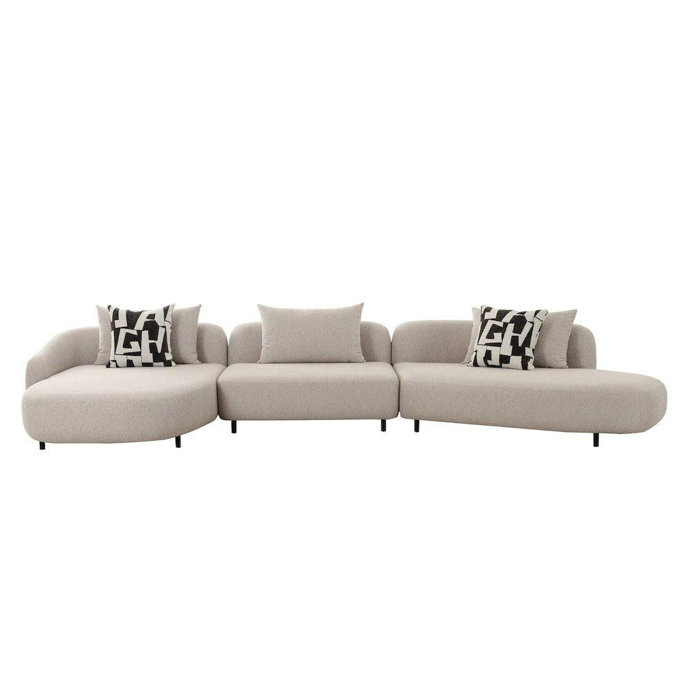 Divani Casa Marge - Contemporary Beige Sectional Sofa. Picture 1