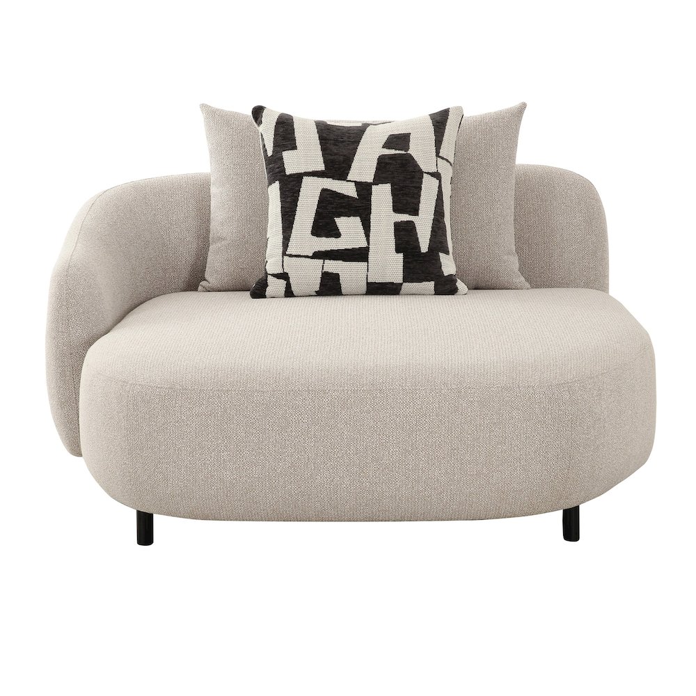 Divani Casa Marge - Contemporary Beige Sectional Sofa. Picture 4