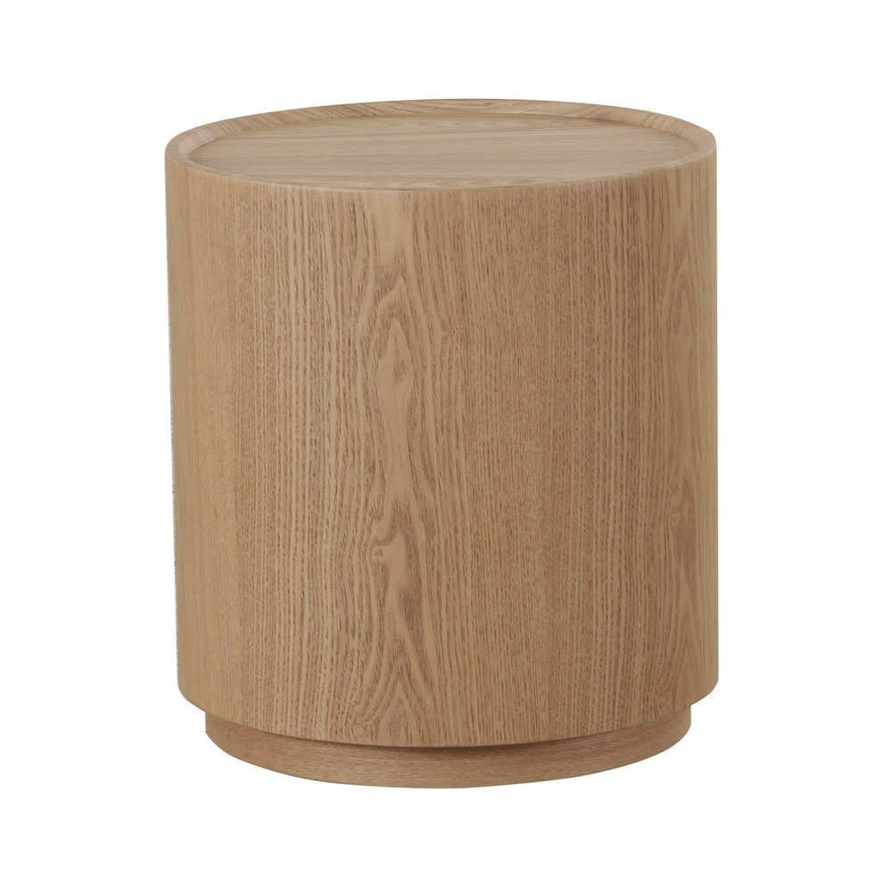 Modrest Quillen - Modern Natural Ash Round End Table. Picture 1