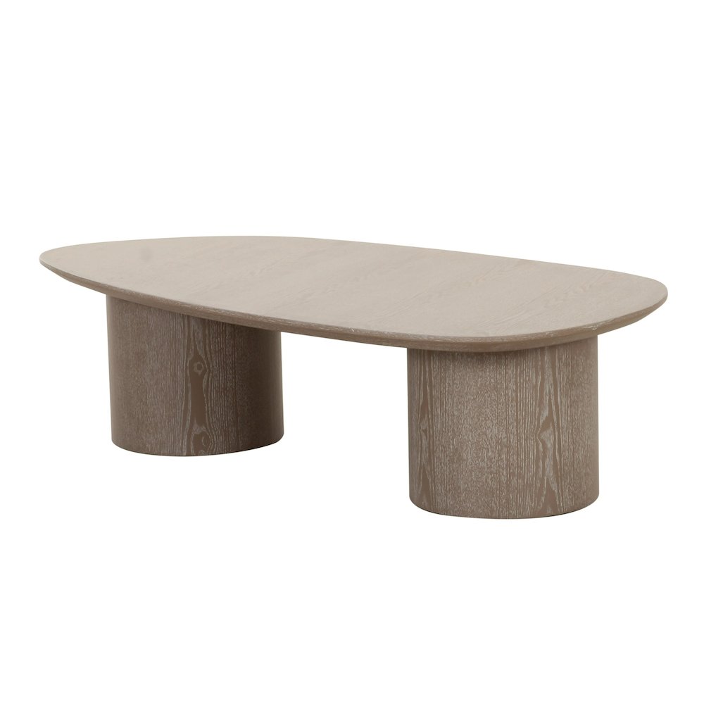 Modrest Connie - Modern White Oak Oval Coffee Table. Picture 2