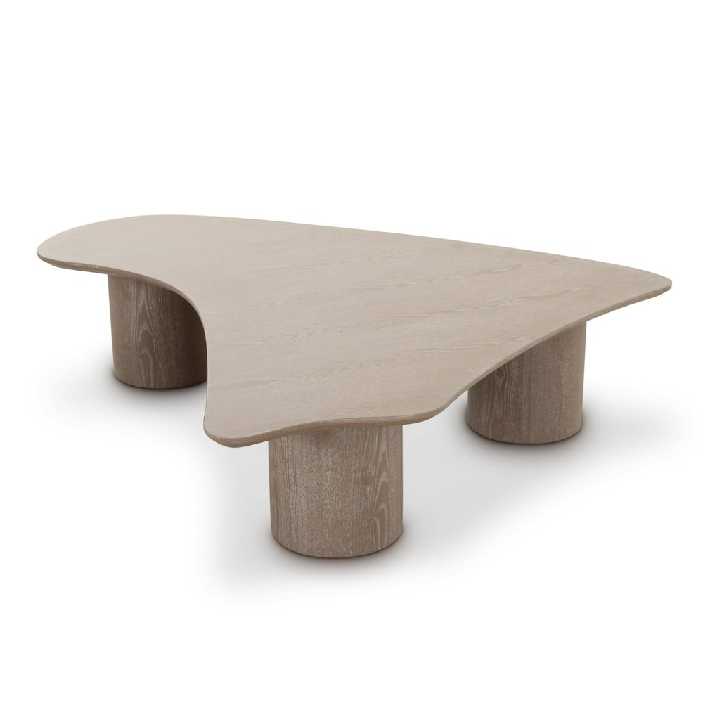 Connie - Modern White Oak Nesting Coffee Table Set. Picture 9