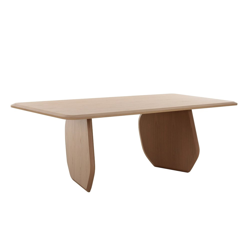 Modrest Prado - Modern White Oak Dining Table. Picture 2