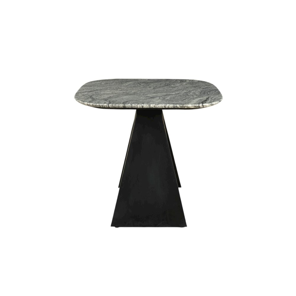 Modrest Colbert - Modern Black & White Marble Dining Table. Picture 3