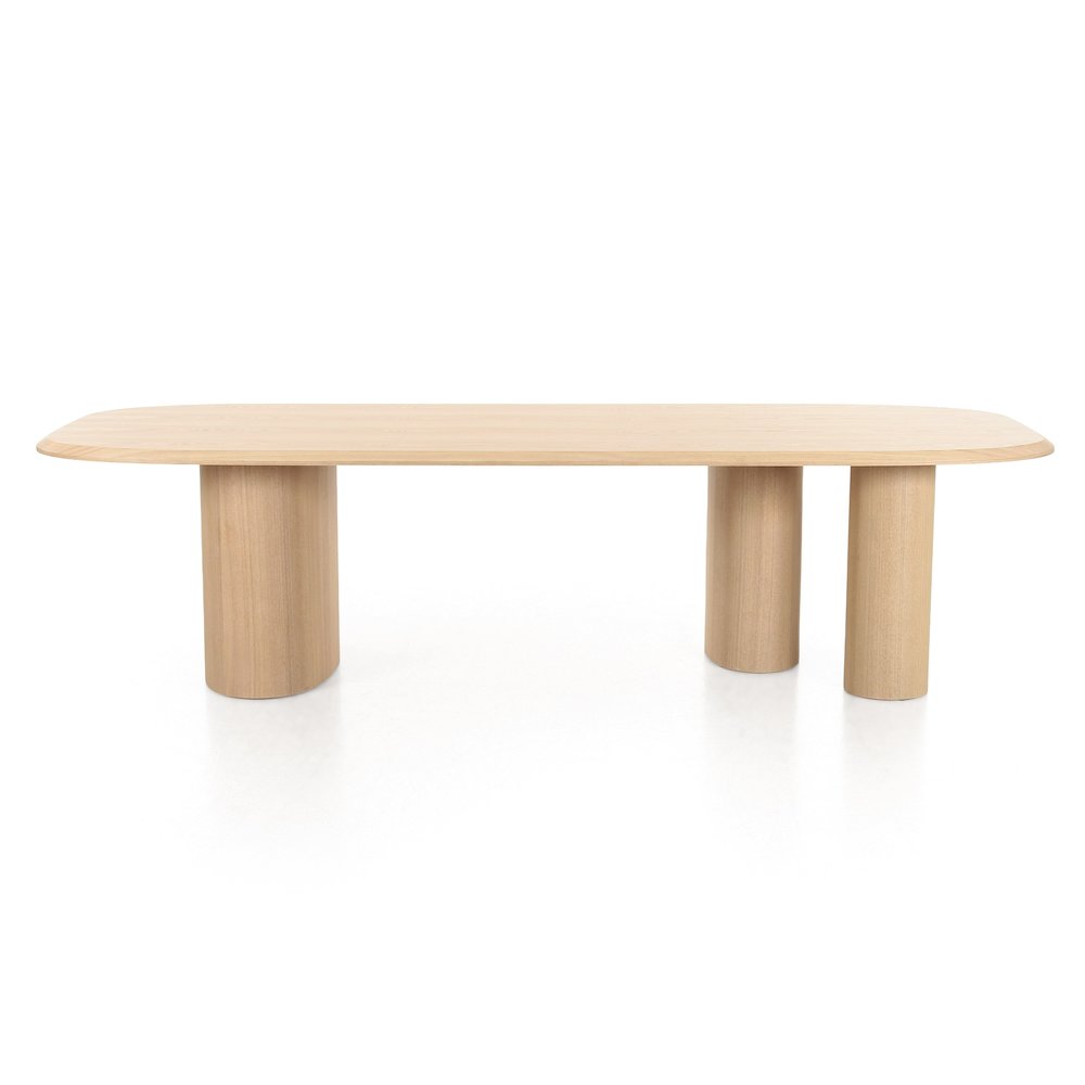 Modrest Summit - Modern 118" Natural Ash Dining Table. Picture 1