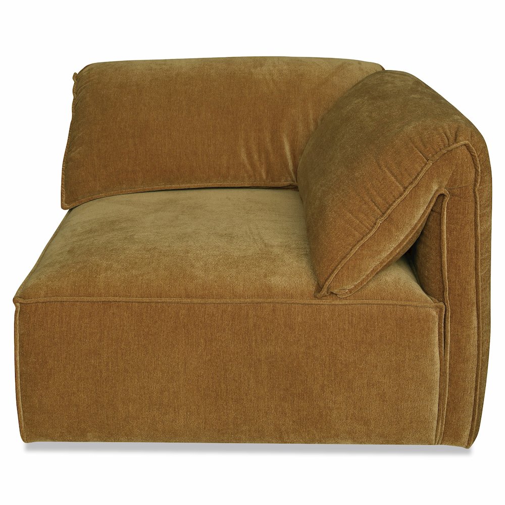 Divani Casa Gene - Modern Ochre Fabric 5-Piece Modular Sectional Sofa. Picture 6