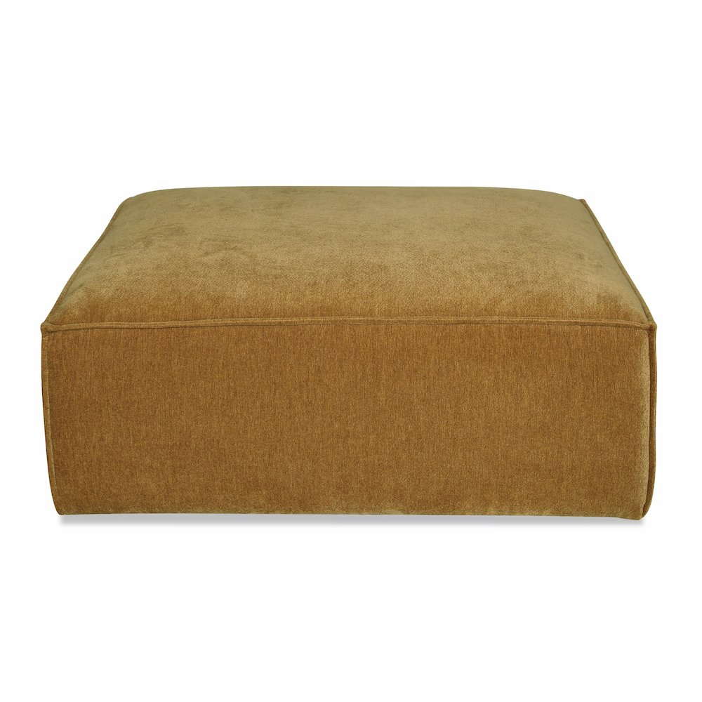 Divani Casa Gene - Modern Ochre Fabric Modular Ottoman. Picture 1