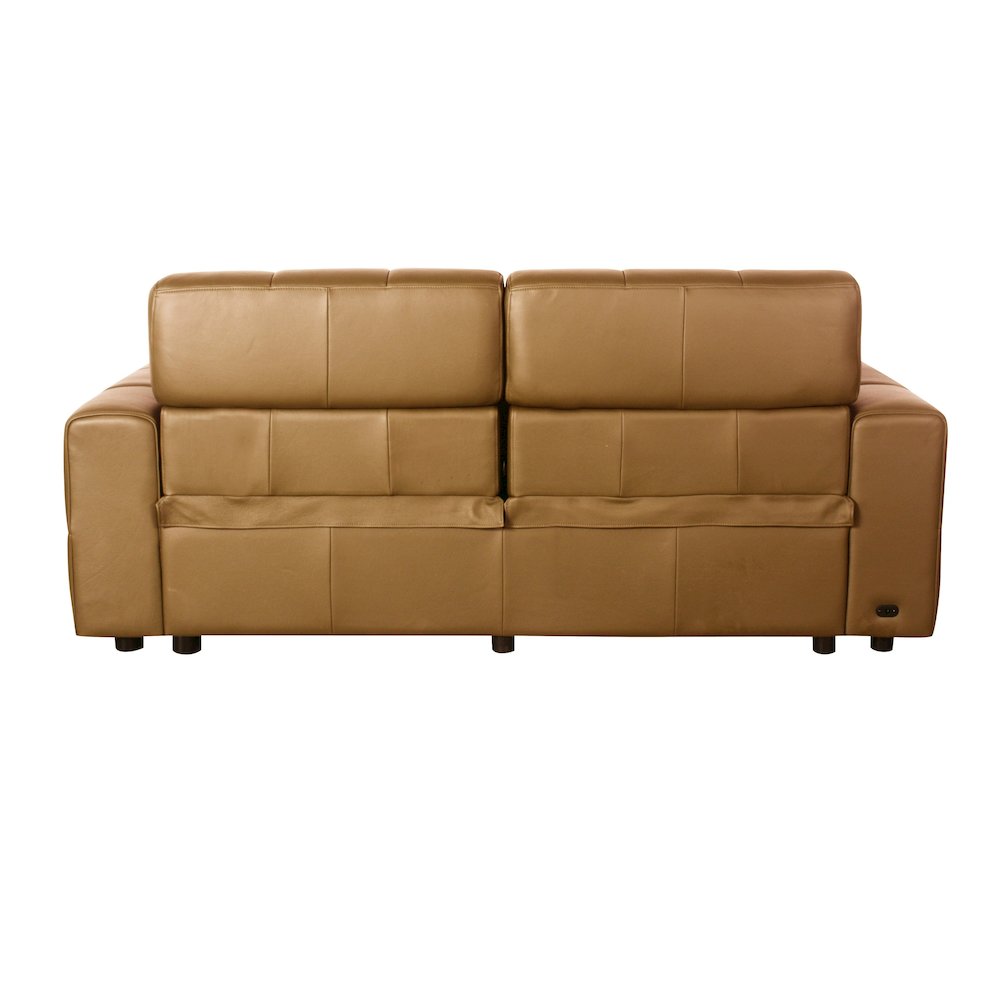Divani Casa Chevak - Modern Brown Leather Sofa 2 Recliners. Picture 4