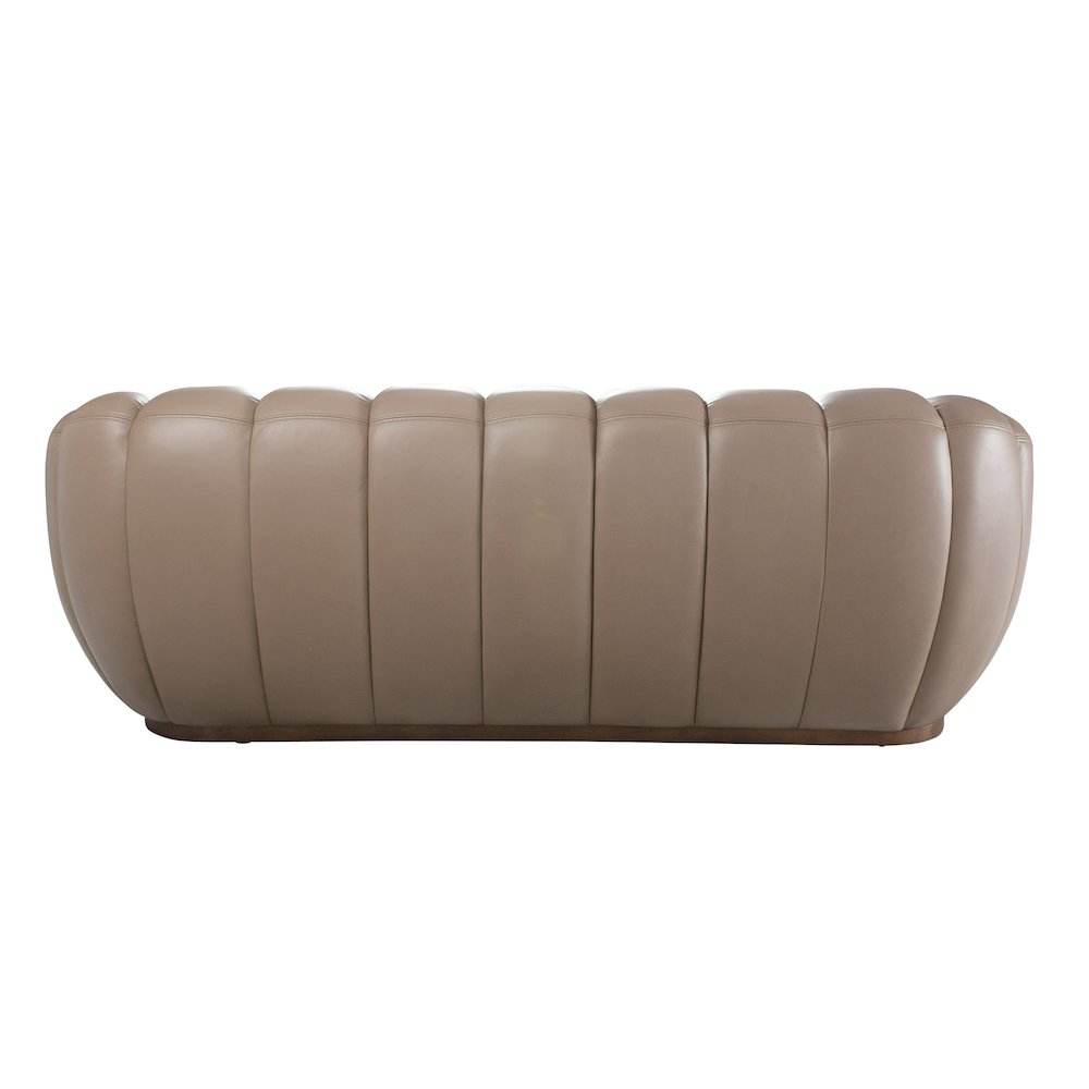 Divani Casa Ekwok - Modern Tan Leather Sofa. Picture 2