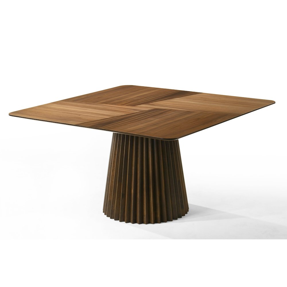Platte - Mid-Century Modern Walnut Square Dining Table. Picture 2