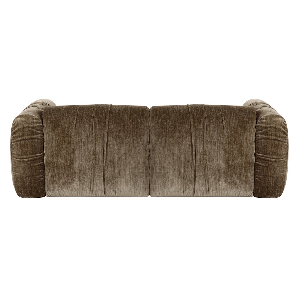 Siegal - Modern Olive Green Fabric Loveseat Sofa. Picture 4