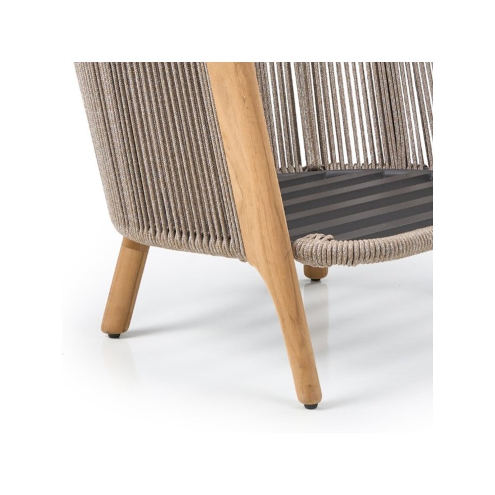 Cayman - Outdoor Beige + Teak Sofa Set. Picture 4