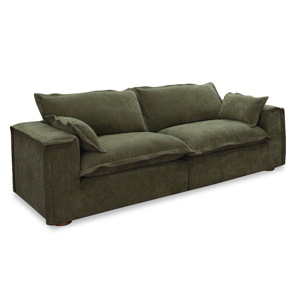 Durbin - Modern Green Fabric Sofa. Picture 2