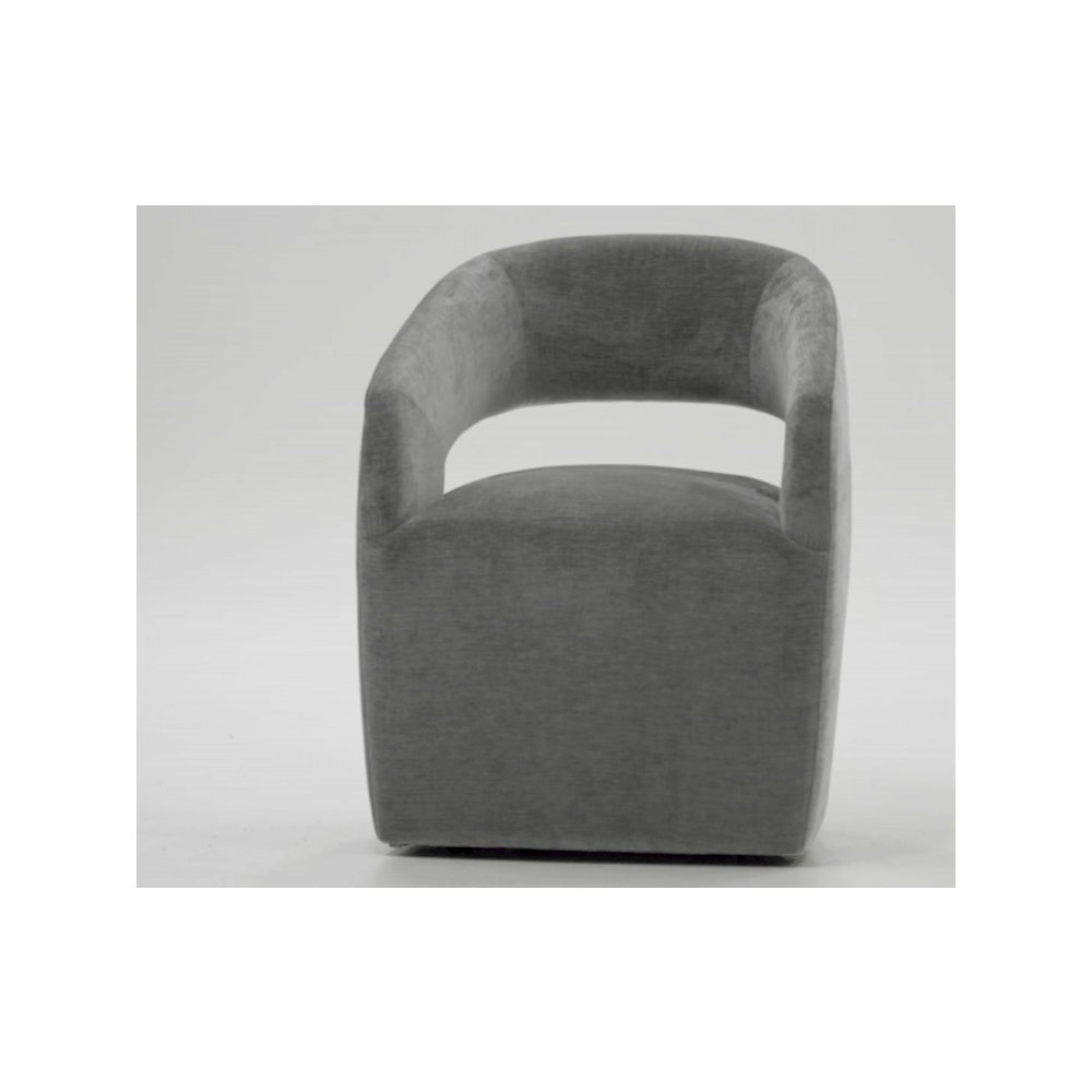 Angie - Modern Grey Fabric Dining Chair. Picture 9