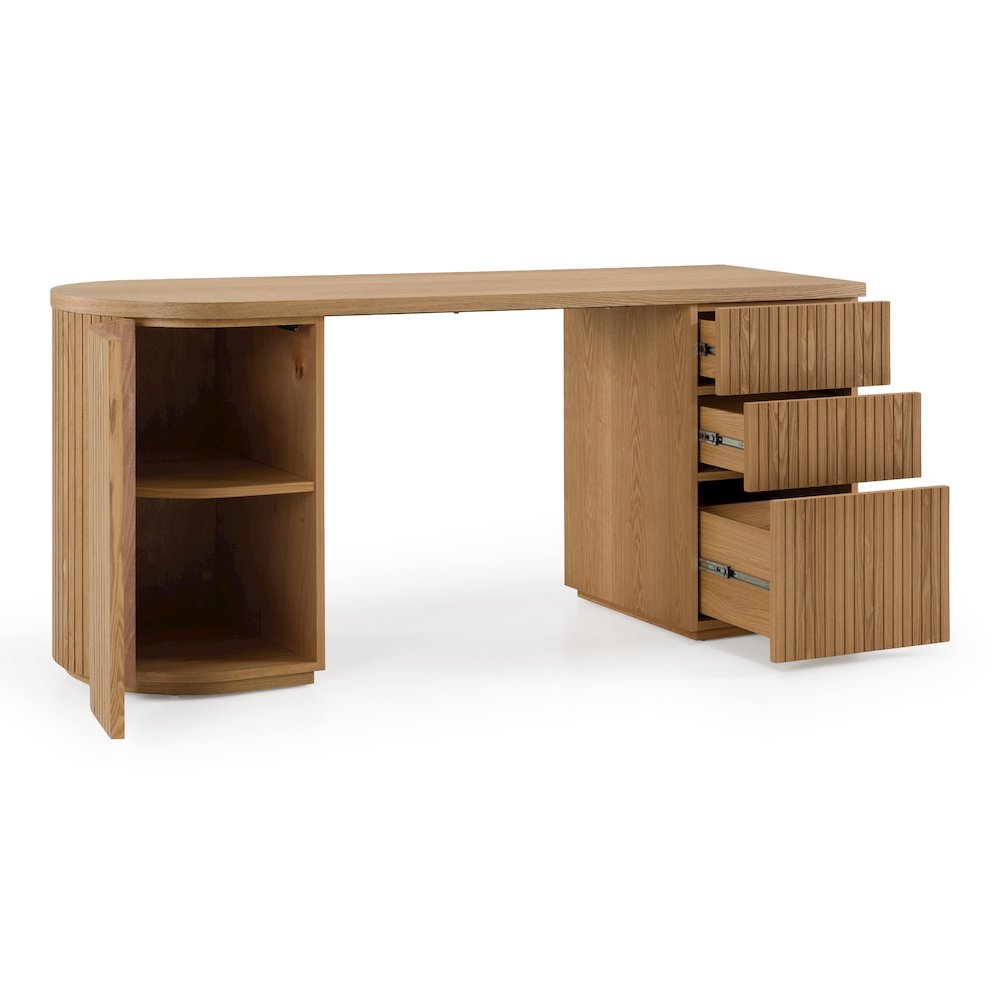 Albrite - Modern Natural Ash Desk. Picture 5