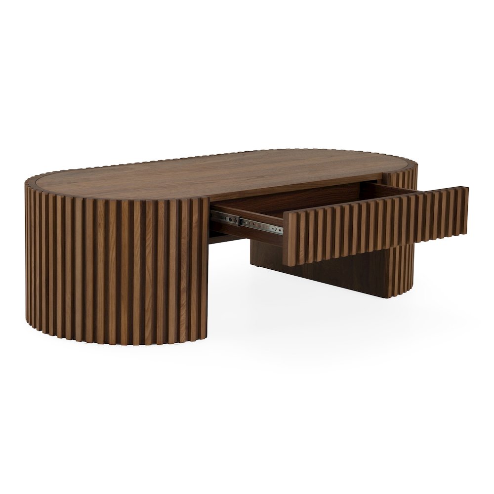 Albrite - Modern Walnut Coffee Table. Picture 4