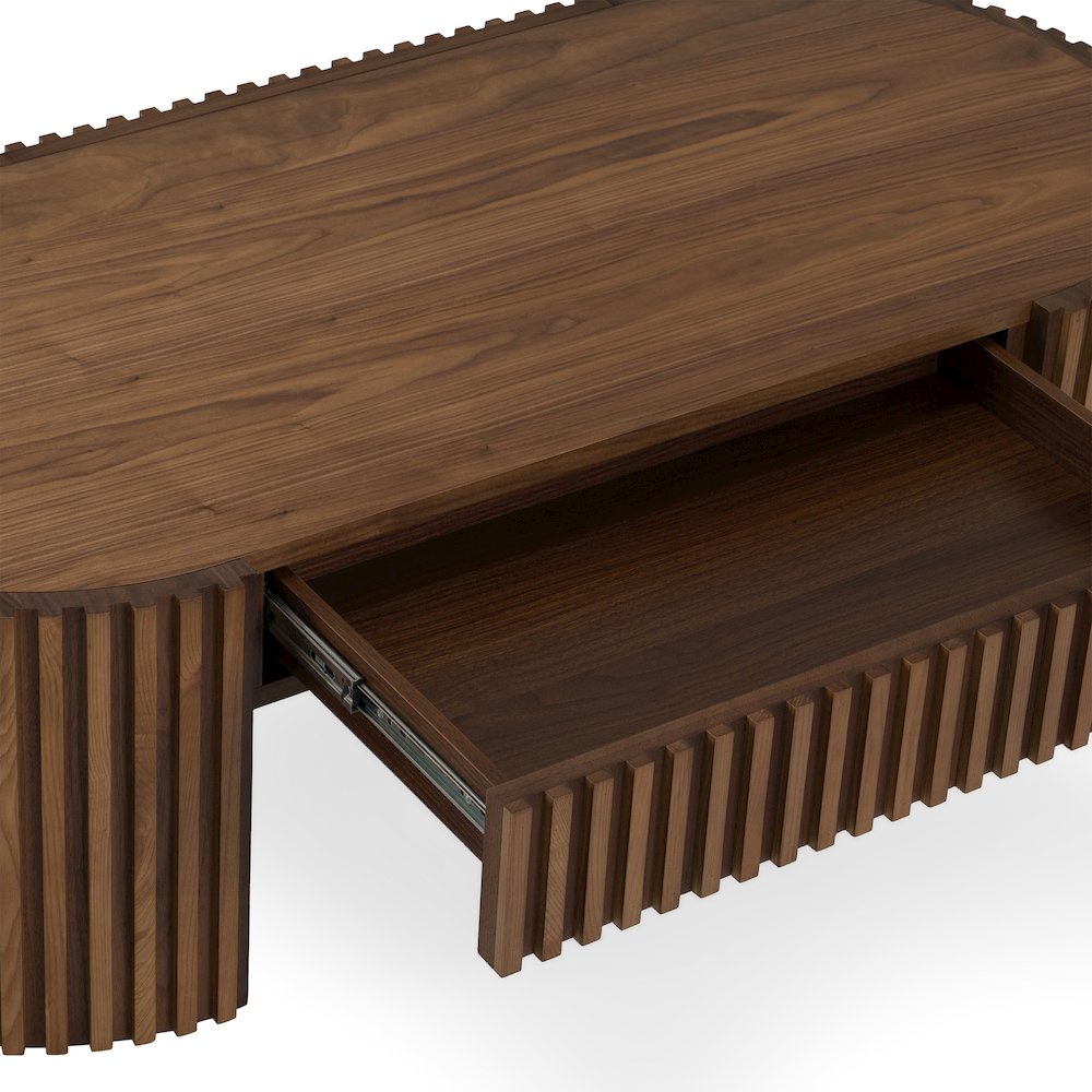 Albrite - Modern Walnut Coffee Table. Picture 5