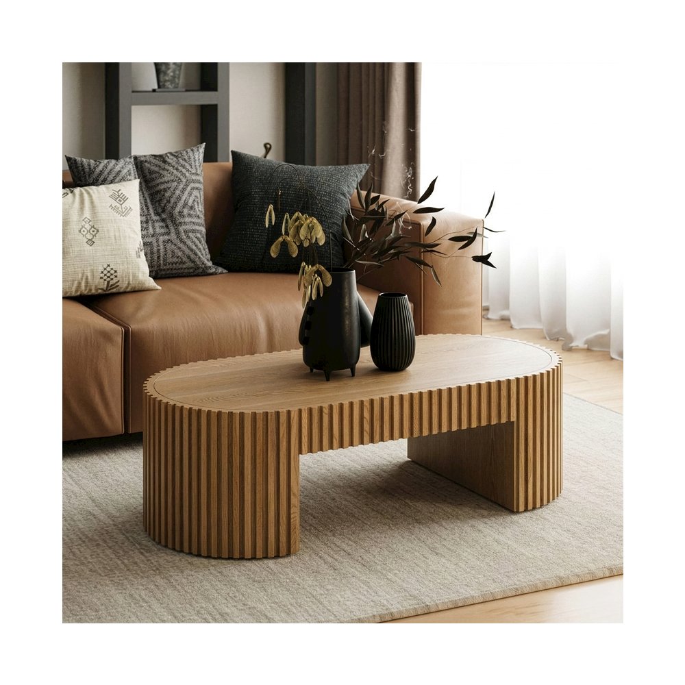 Albrite - Modern Natural Ash Coffee Table. Picture 8