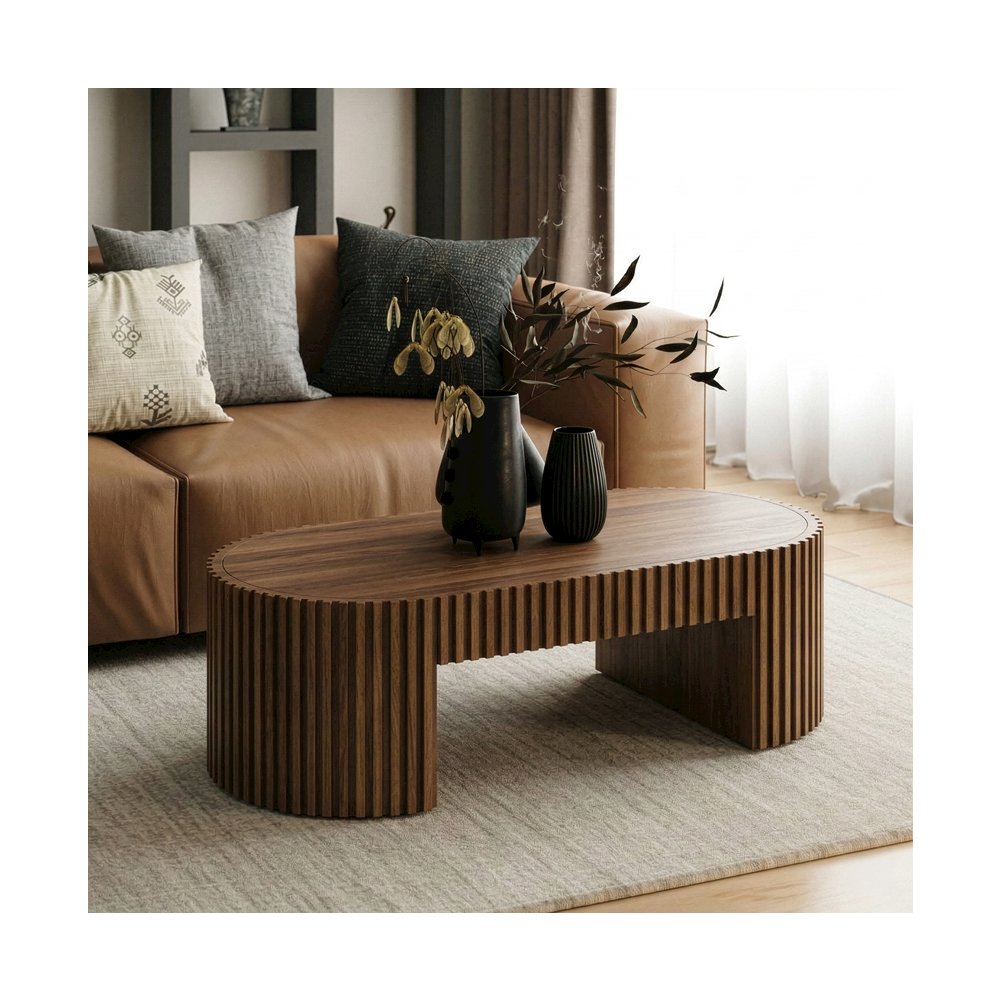 Albrite - Modern Walnut Coffee Table. Picture 7