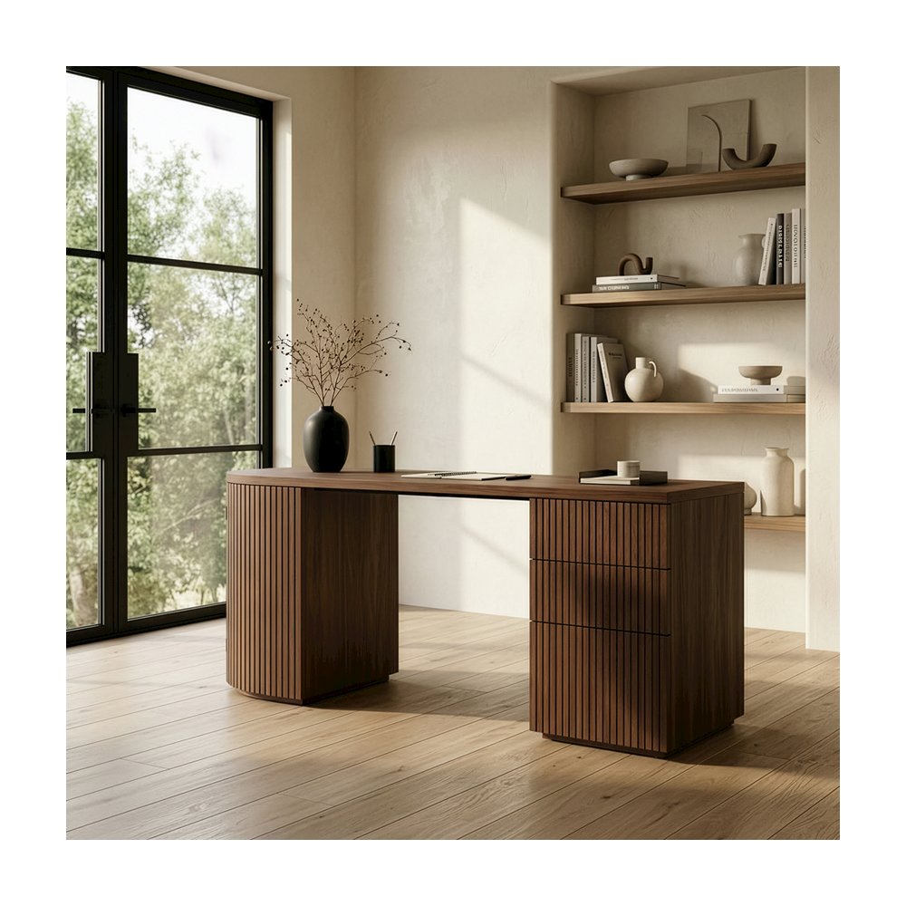 Albrite - Modern Walnut Desk. Picture 9