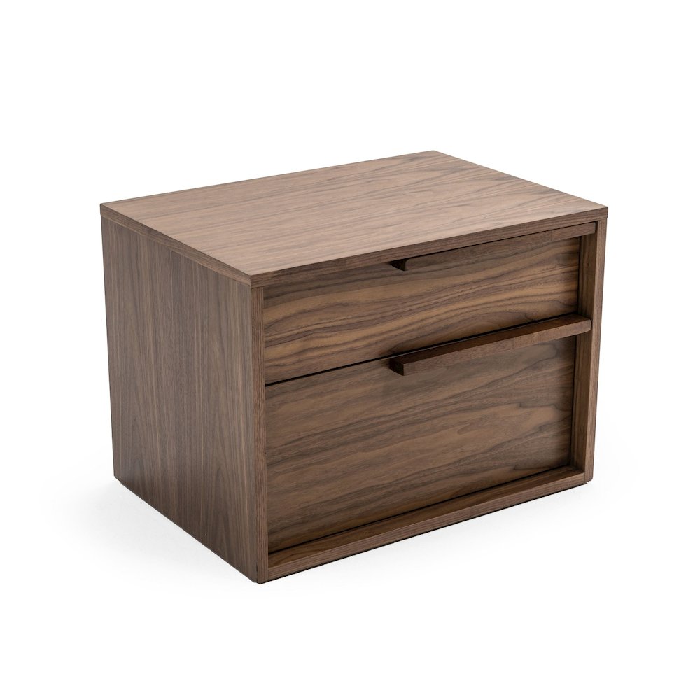 Modrest Amberlie - Modern Walnut Nightstand. Picture 2