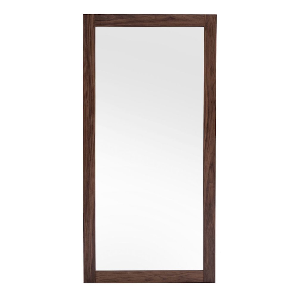 Amberlie - Modern Walnut Floor Mirror. Picture 1