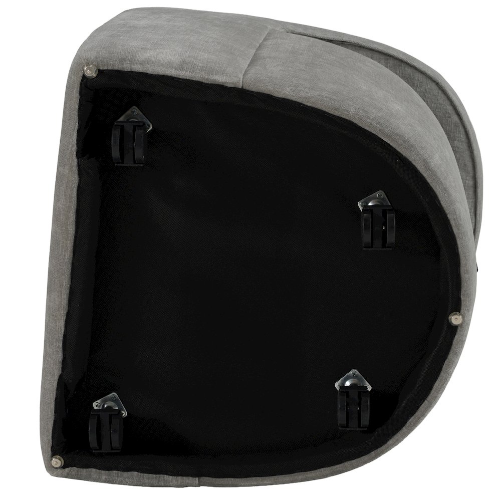 Angie - Modern Grey Fabric Dining Chair. Picture 8