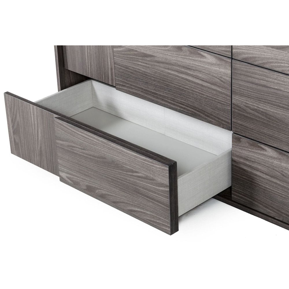 Nova Domus Asus - Italian Modern Elm Grey Dresser. Picture 4