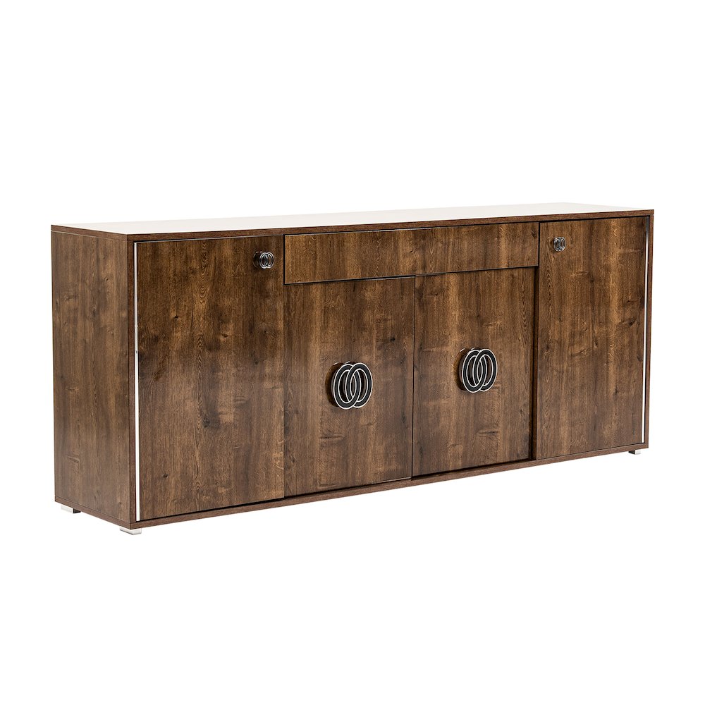Modrest Athen Italian Modern 4-Door Buffet. Picture 3