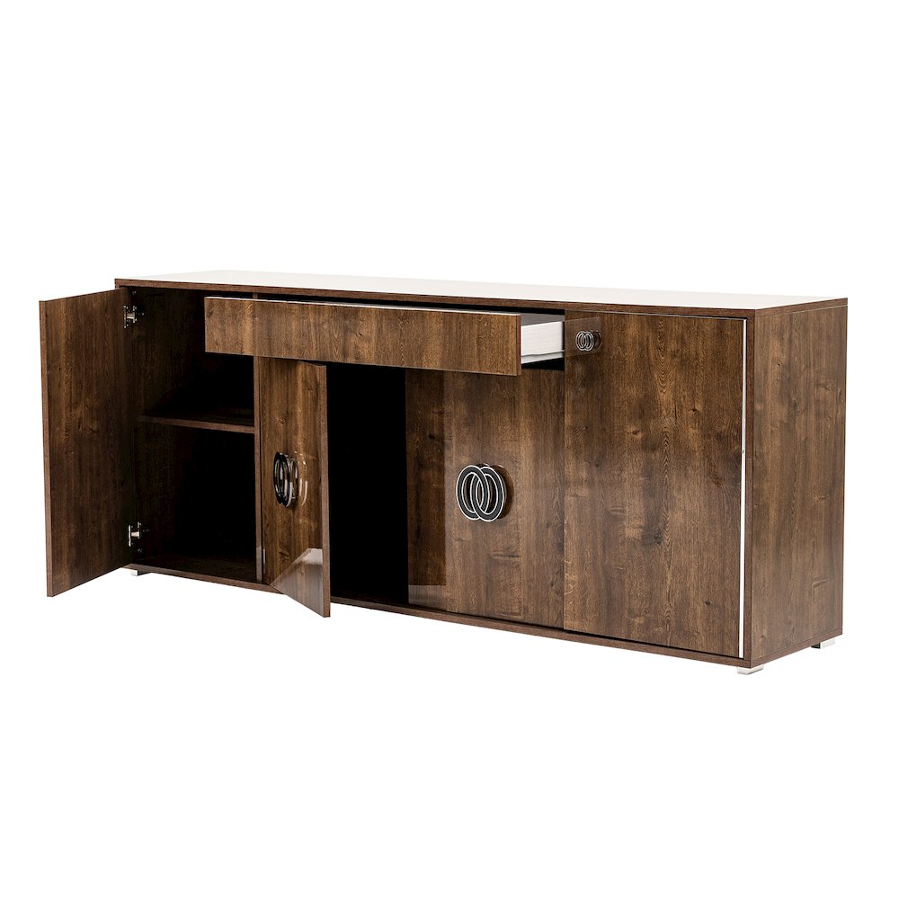 Modrest Athen Italian Modern 4-Door Buffet. Picture 8
