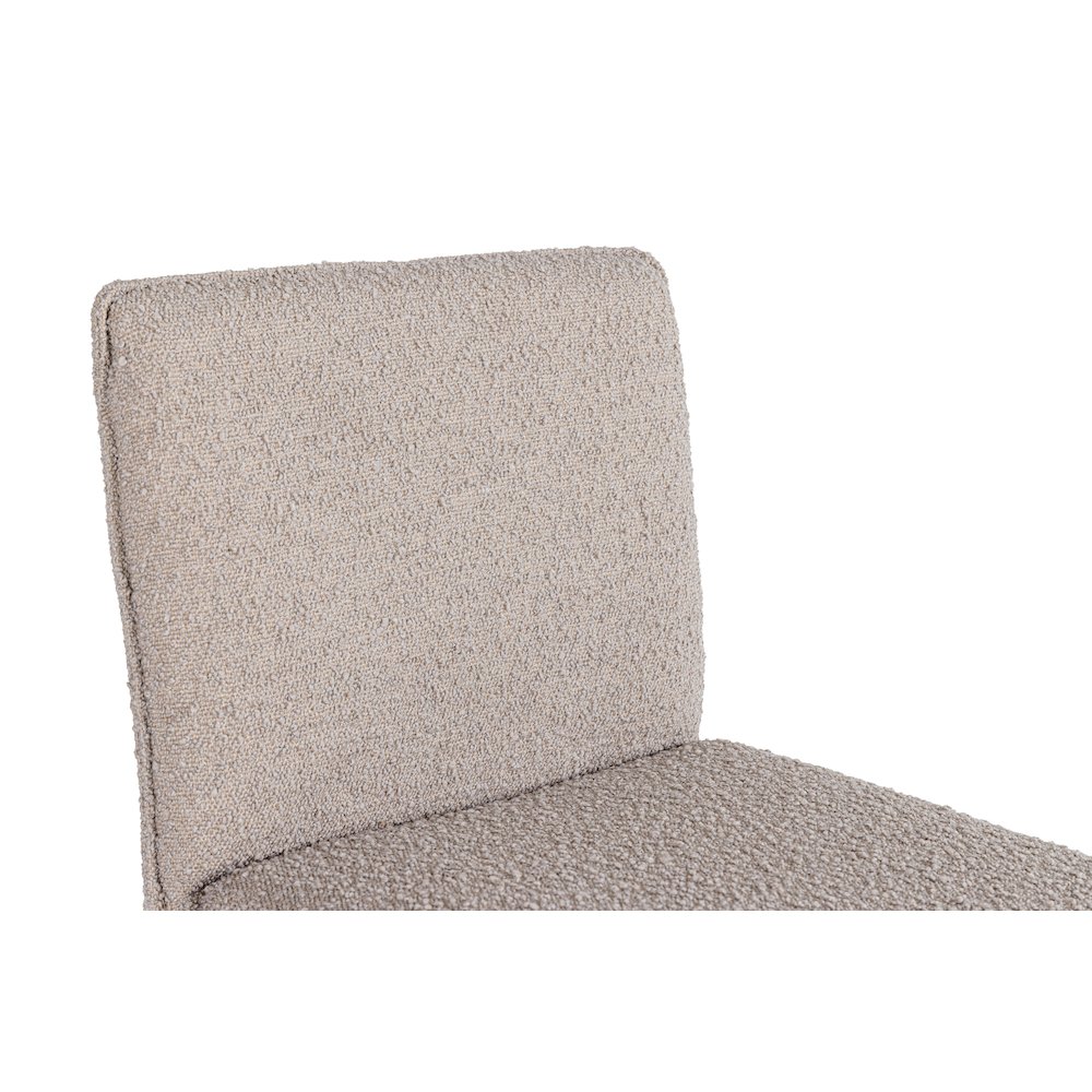Modrest Atlanta - Modern Beige Fabric & Brass Counter Chair. Picture 5