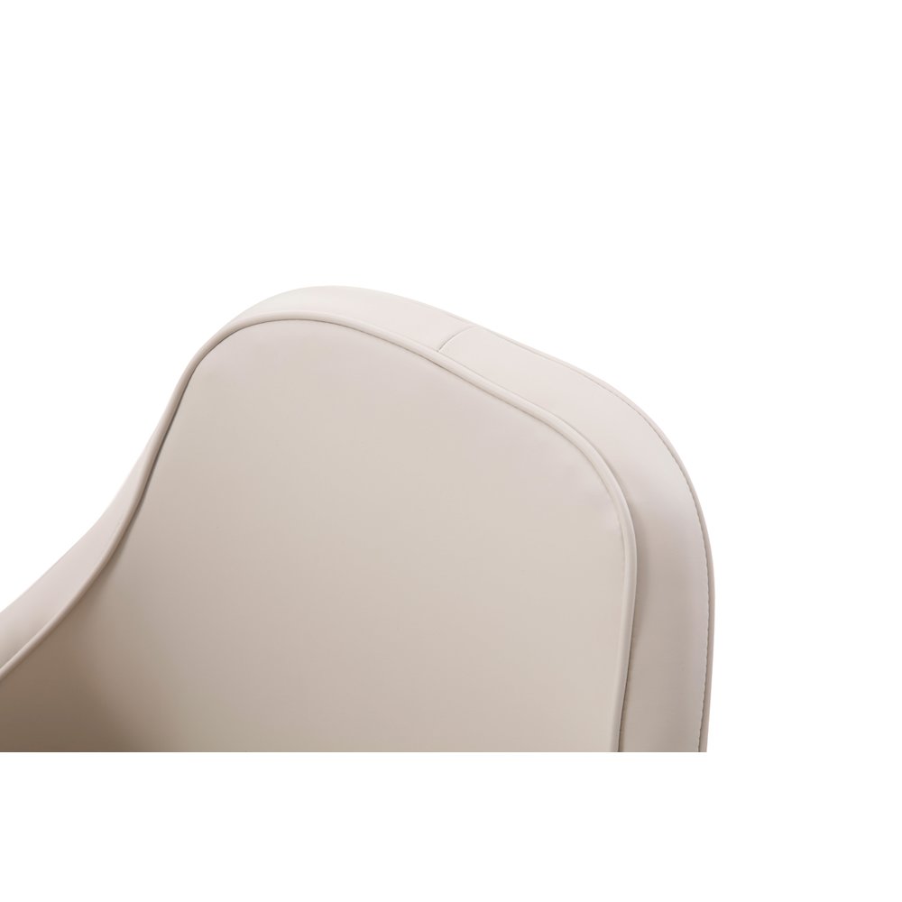 Modrest Tyler - Modern Grey + Gold Dining Chair. Picture 4