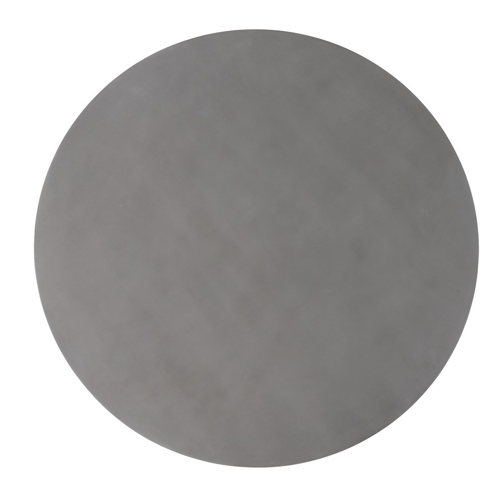 Modrest Bateman - Modern Faux Concrete + Walnut Round Dining Table. Picture 4