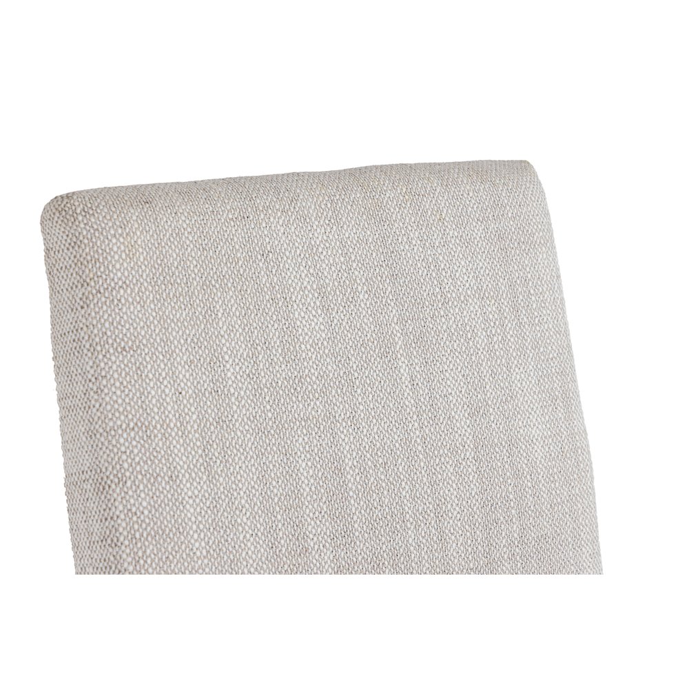 Modrest Beasley - Modern Off-White Linen + Brass Counter Chair. Picture 5