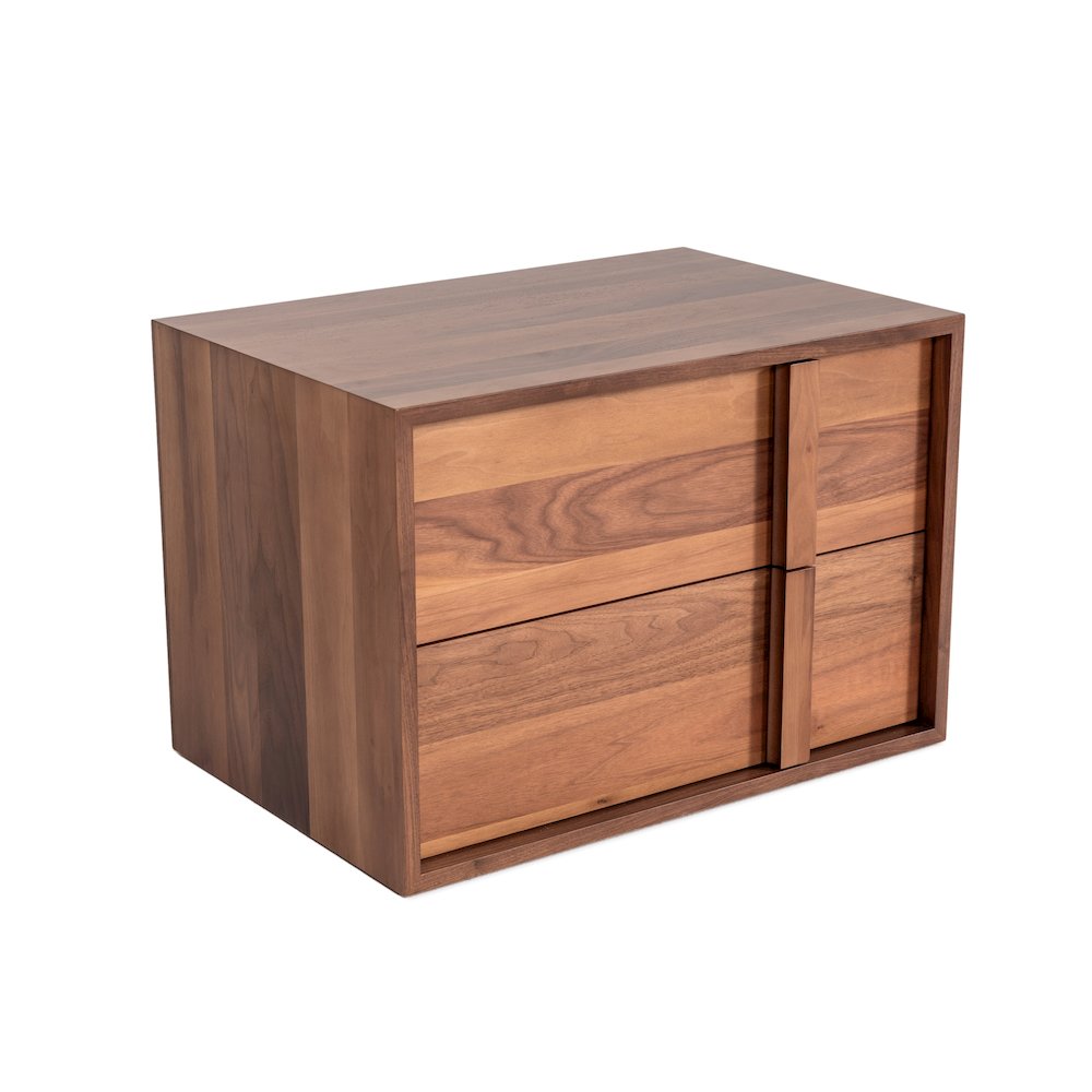 Nova Domus Berlin - Modern Walnut Nightstand. Picture 2