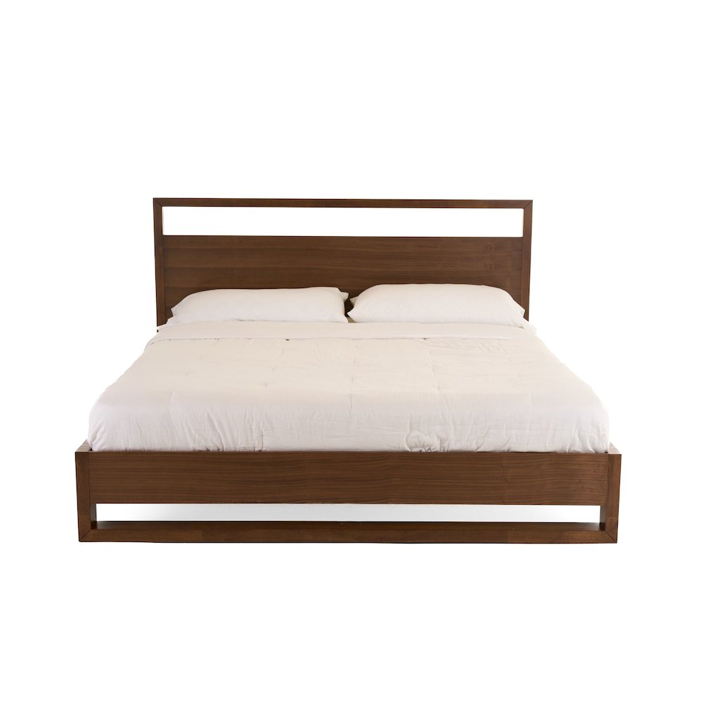Nova Domus Berlin - Queen Modern Walnut Bed. Picture 1