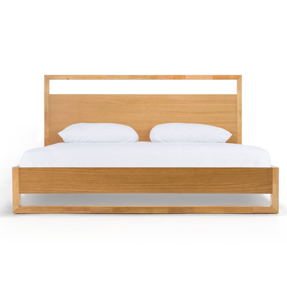 Nova Domus Berlin - Modern Natural Oak Queen Bed. Picture 1