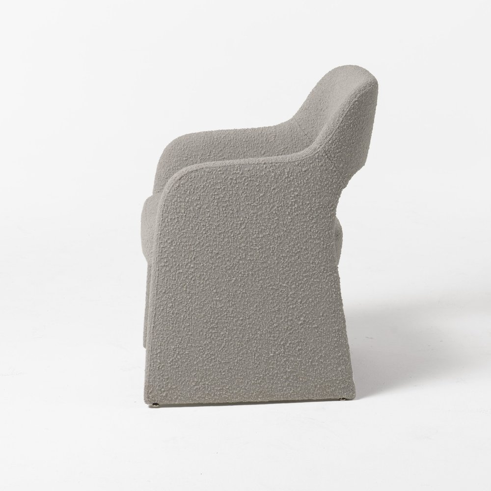 Modrest Bishop - Modern Grey Fabric Dining Chair. Picture 4