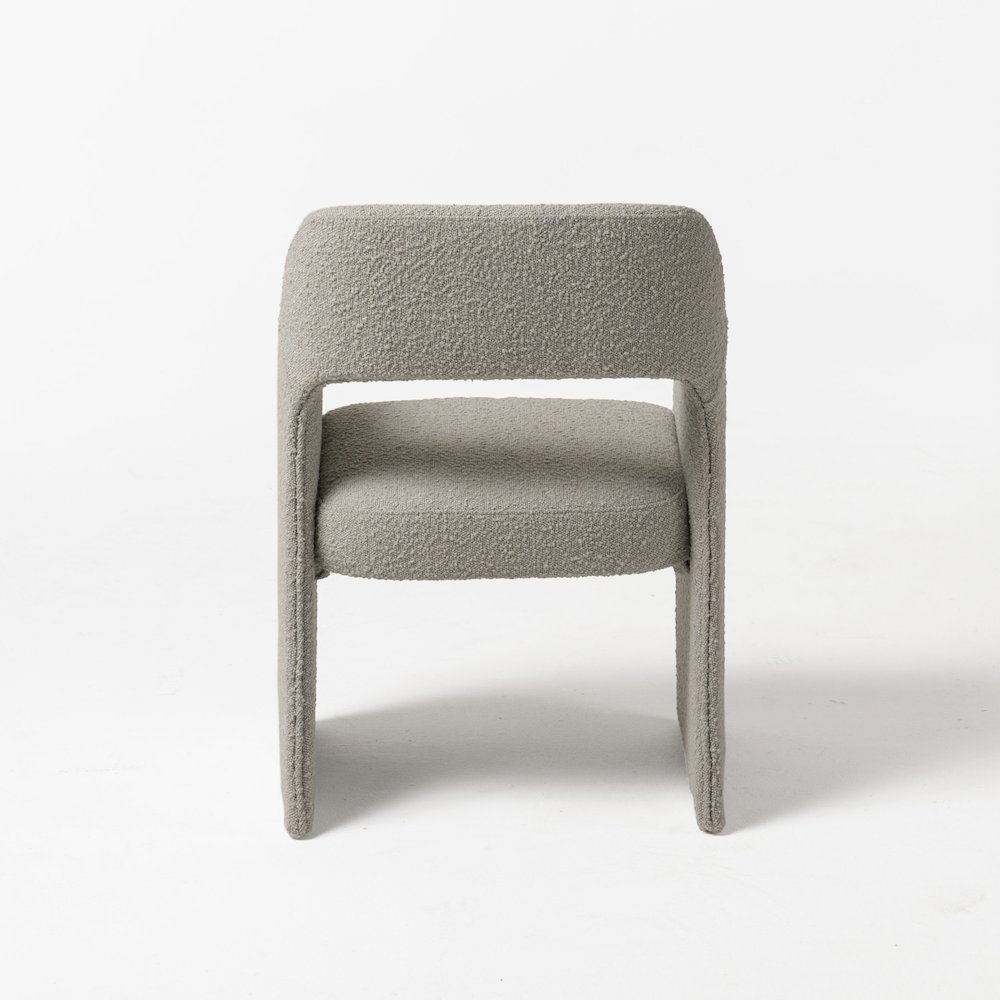 Modrest Bishop - Modern Grey Fabric Dining Chair. Picture 5