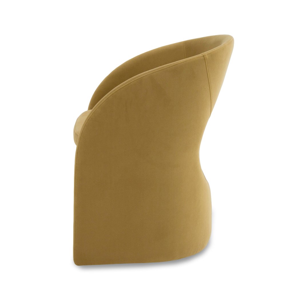 Modrest Brea - Modern Tan Fabric Dining Chair. Picture 3