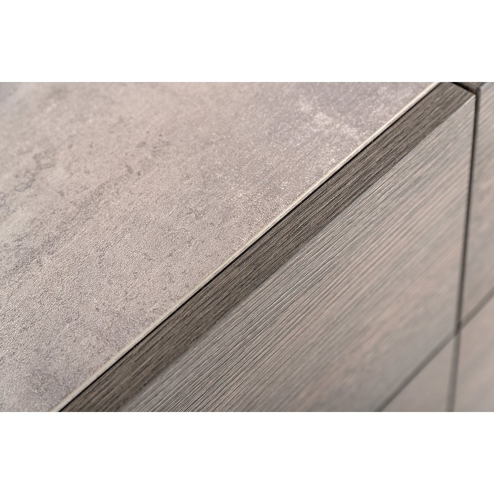 Nova Domus Bronx Italian Modern Faux Concrete & Grey Chest. Picture 3