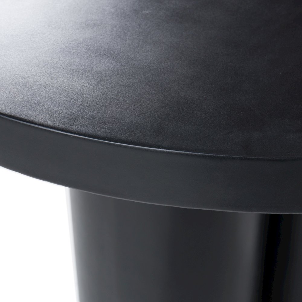 Modrest Bruni - Modern Black Concrete Round Dining Table. Picture 6