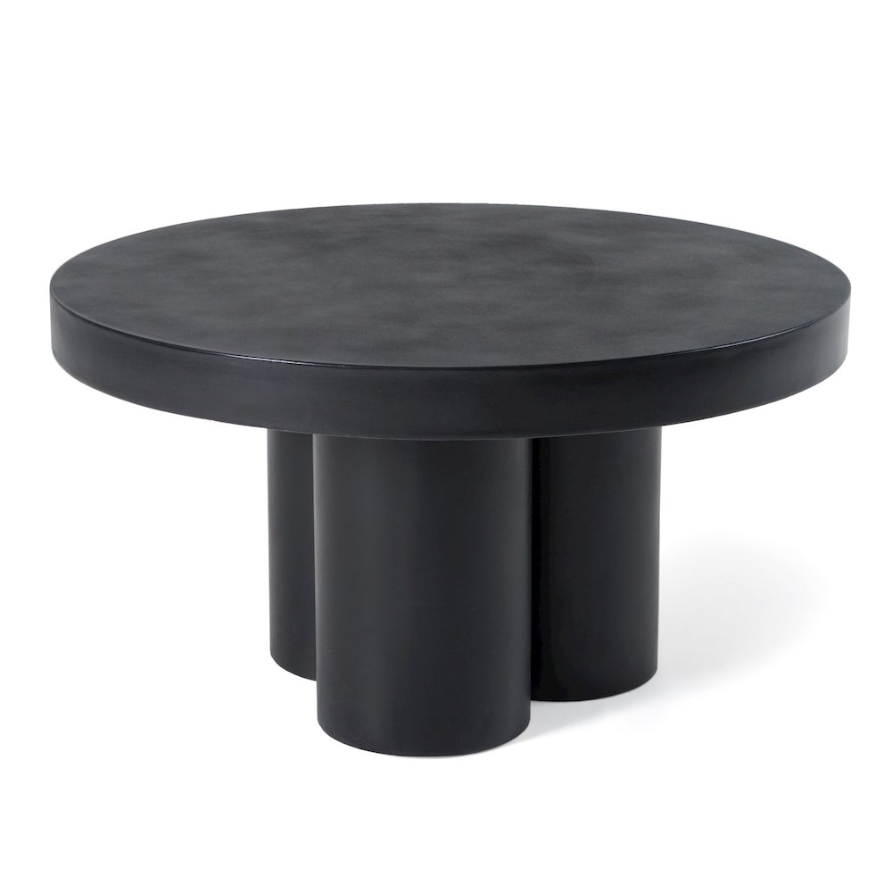 Modrest Bruni - Modern Black Concrete Coffee Table. Picture 5