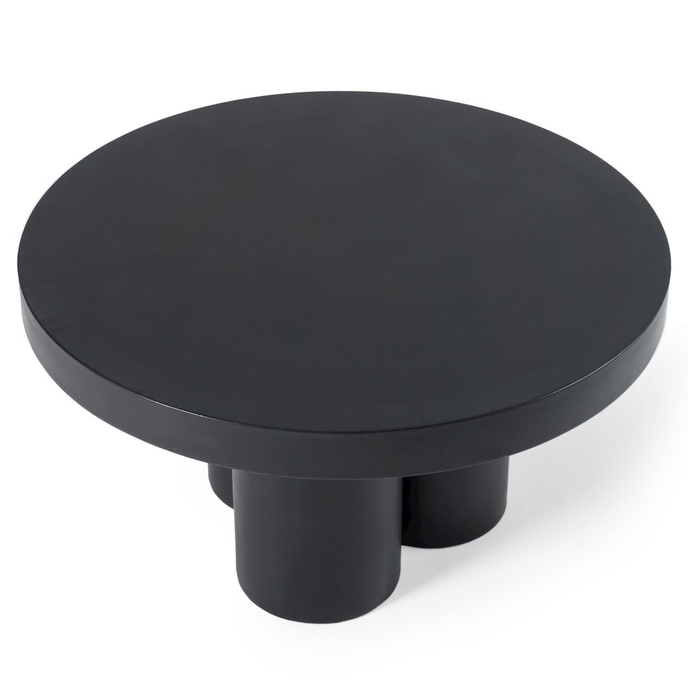 Modrest Bruni - Modern Black Concrete Coffee Table. Picture 6
