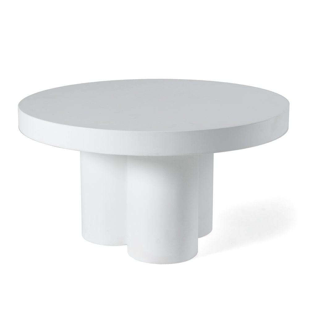 Modrest Bruni - Modern White Concrete Coffee Table. Picture 6