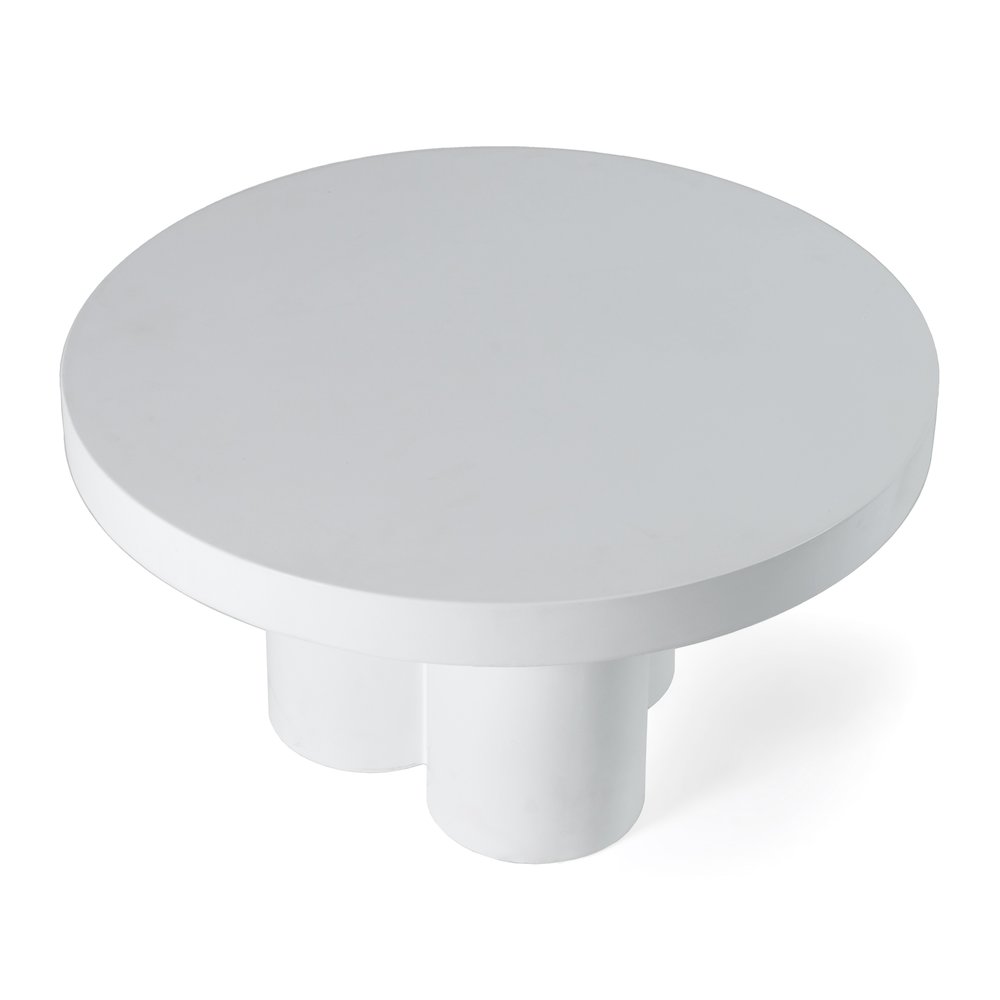 Modrest Bruni - Modern White Concrete Coffee Table. Picture 7