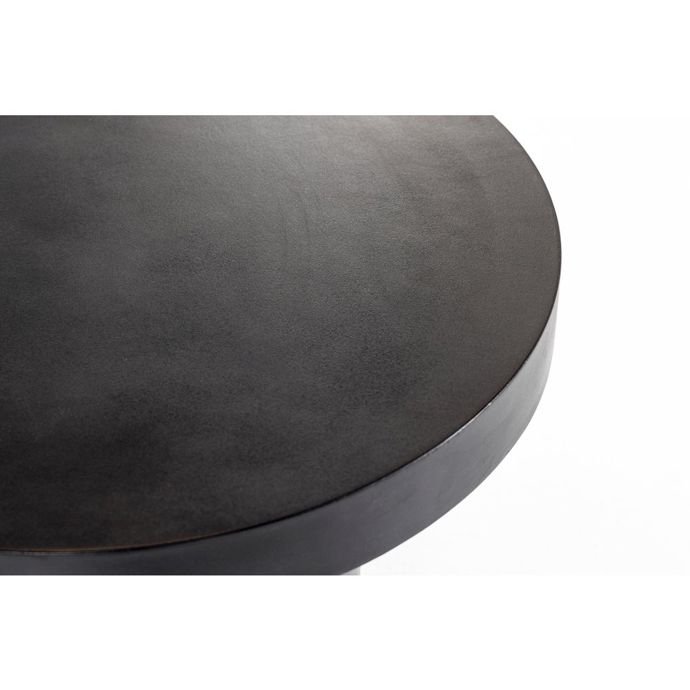 Modrest Bruni - Modern Black Concrete End Table. Picture 7