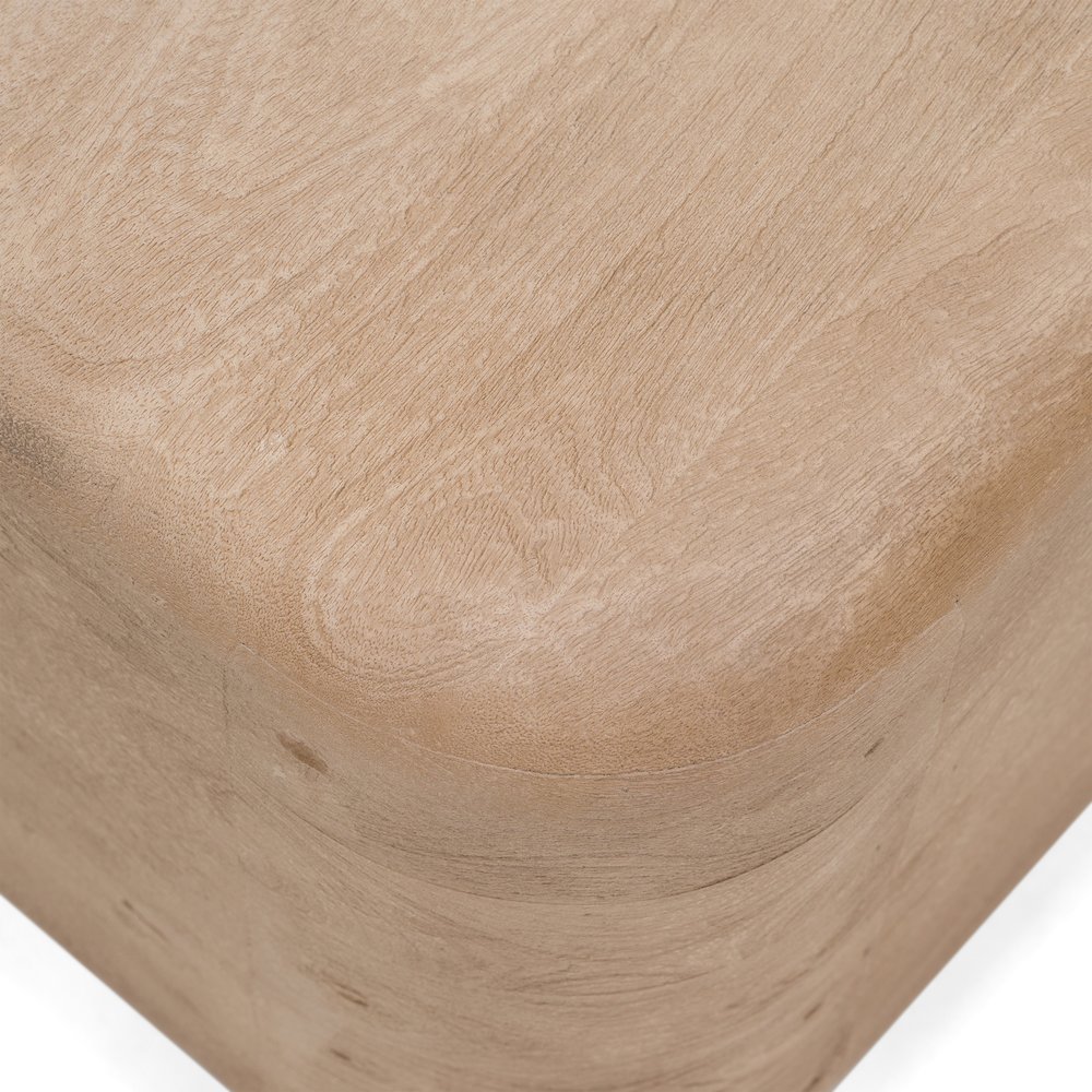 Bruno - Modern Mango Wood Square End Table. Picture 3