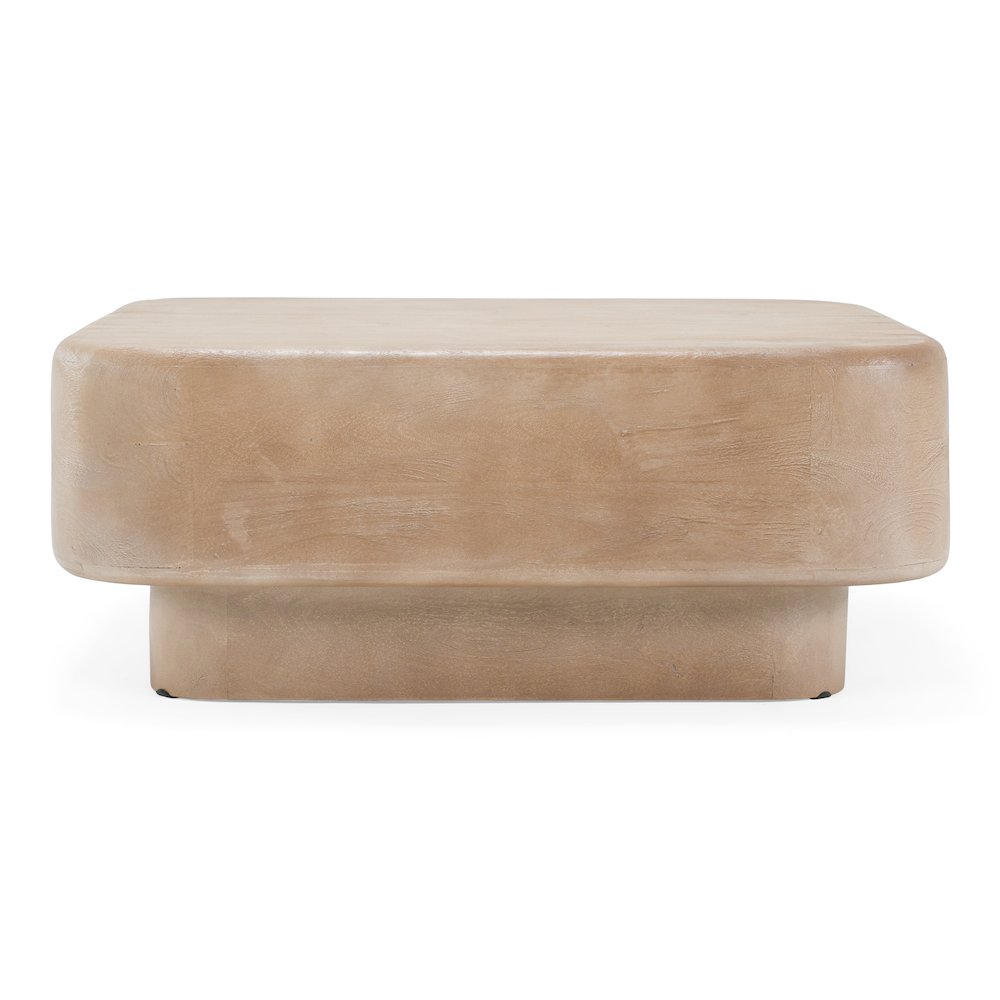 Bruno - Modern Mango Wood Square Coffee Table. Picture 1