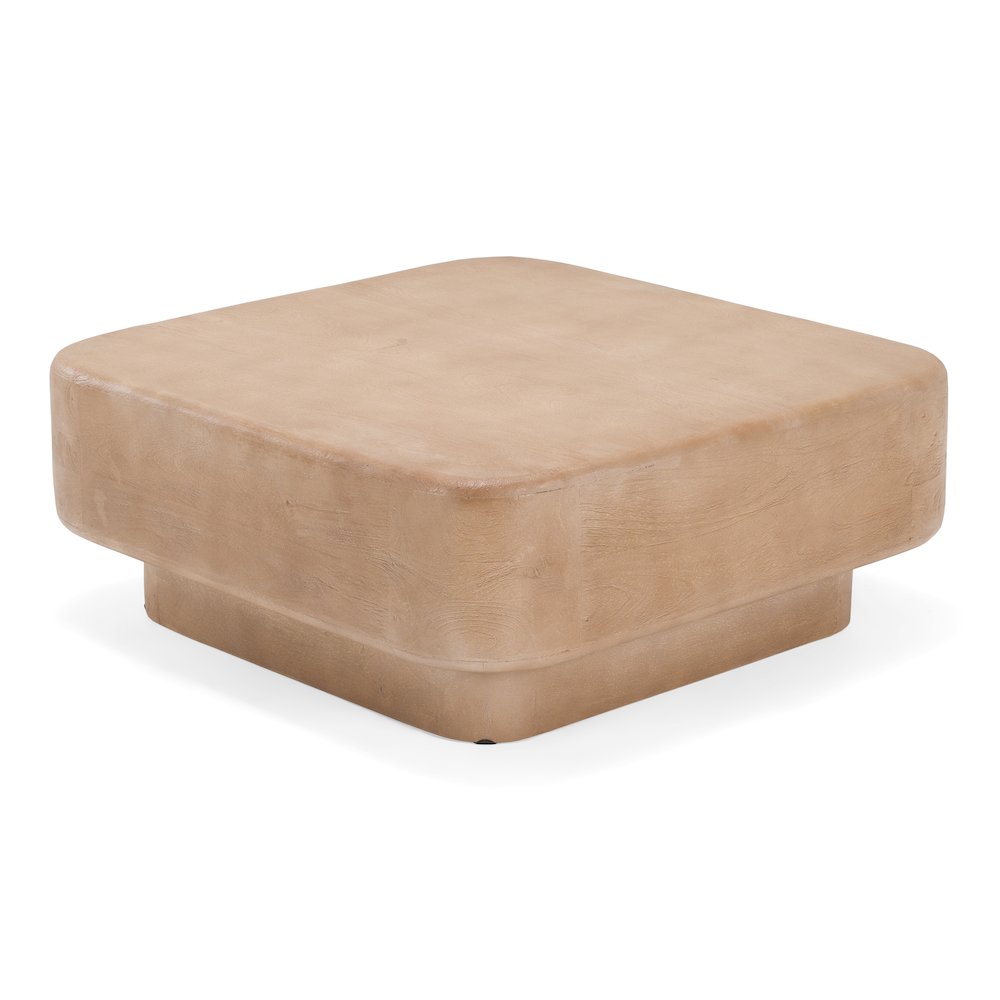 Bruno - Modern Mango Wood Square Coffee Table. Picture 2