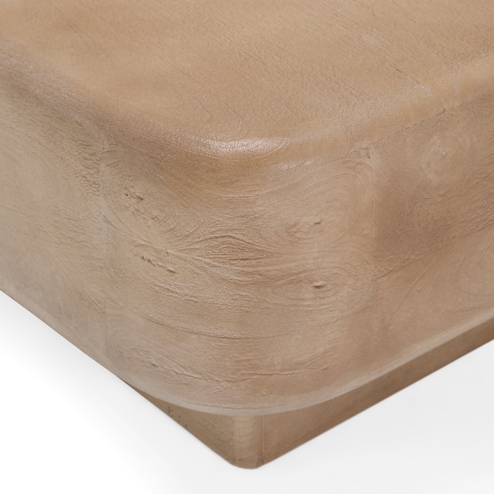 Bruno - Modern Mango Wood Square Coffee Table. Picture 3